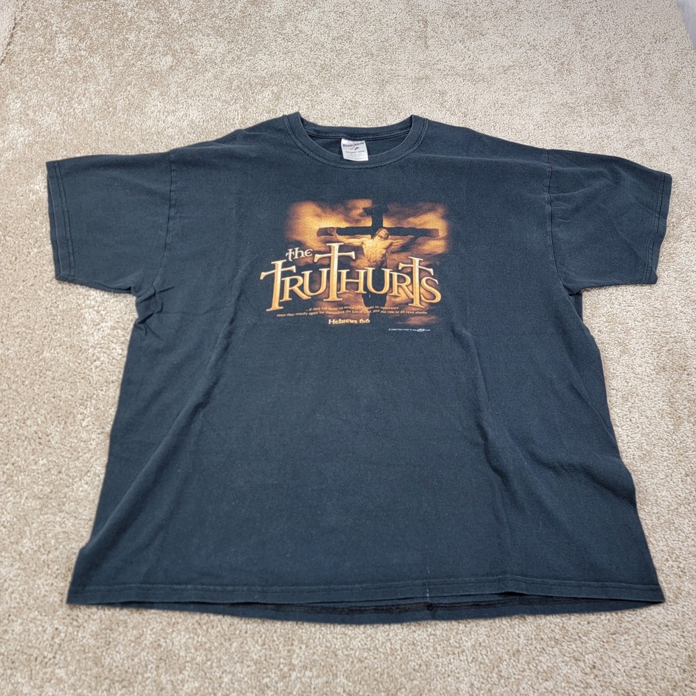 Jerzees The Truth Hurts Graphic Print Heavyweight Cotton T-Shirt 2XL